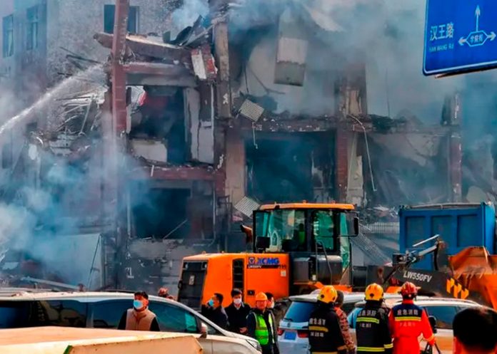 Foto: Explosión mortal en restaurante de China /cortesía