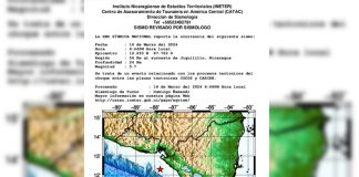Foto: Fuerte sismo de 5.7 sacude a Nicaragua esta noche 16 de marzo/Cortesía