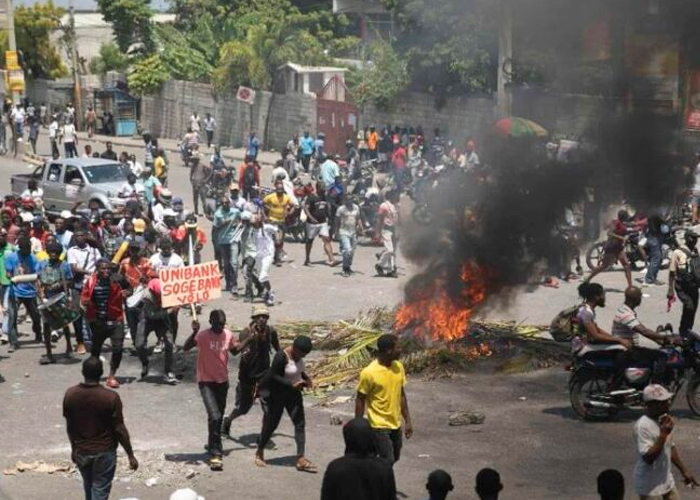 Foto: Toque de queda en Haití /cortesía 