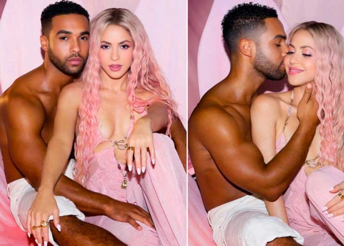 ¿Romance? Shakira y el actor Lucien Laviscount posan en calientes fotos