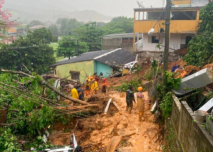 Ascienden a siete los muertos por el temporal de lluvias en Brasil