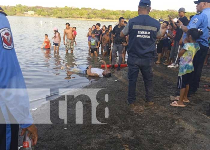 Foto: Lamentable incidente en la laguna de Xiloá: Tarde recreativa termina en tragedia/TN8