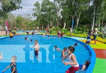 Foto: Familias de Matagalpa disfrutan del festival "verano en alegría" en San Isidro/TN8