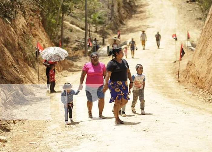 1.5 km de camino productivo inaugurado en Sahsa por la alcaldía de Puerto Cabezas