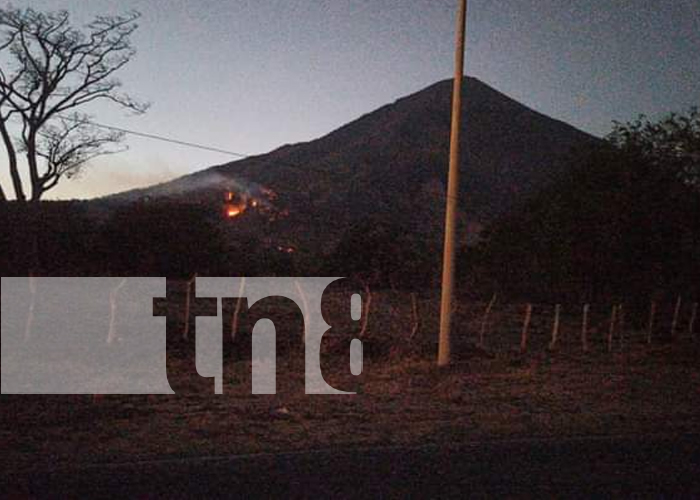Foto: ¡Alerta! Otro incendio forestal en la Isla de Ometepe en menos de una semana/TN8