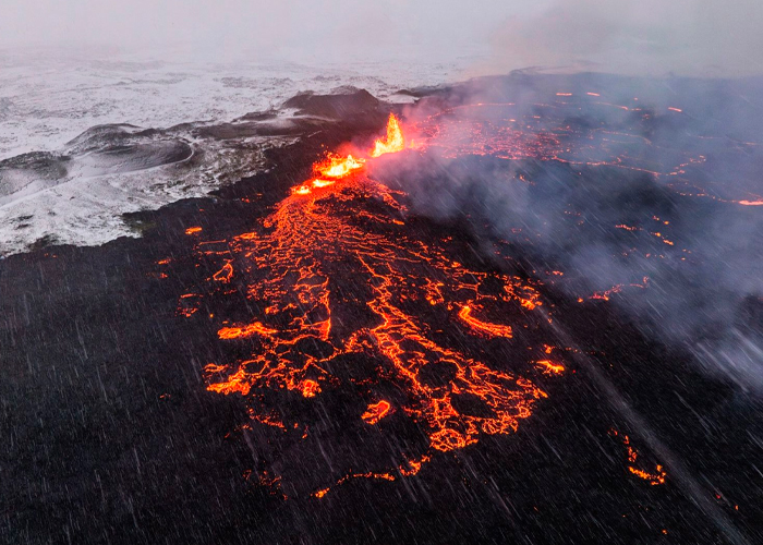 Foto: Erupción en Islandia /cortesía 