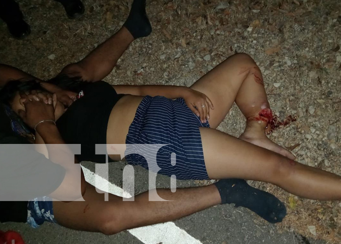 Foto: Mujer se llevó la peor parte en un accidente de tránsito en el Jícaro, Nueva Segovia/TN8