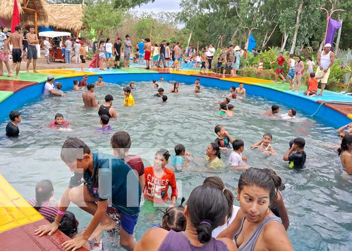Foto: Familias de Matagalpa disfrutan del festival "verano en alegría" en San Isidro/TN8