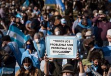 Foto: Paro docentes en Argentina /cortesía