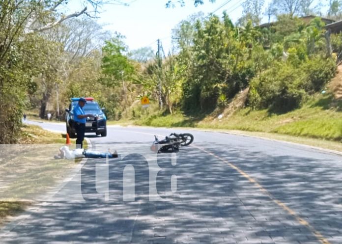 Foto: Mala maniobra provocó accidente de tránsito en San Fernando, Nueva Segovia/TN8
