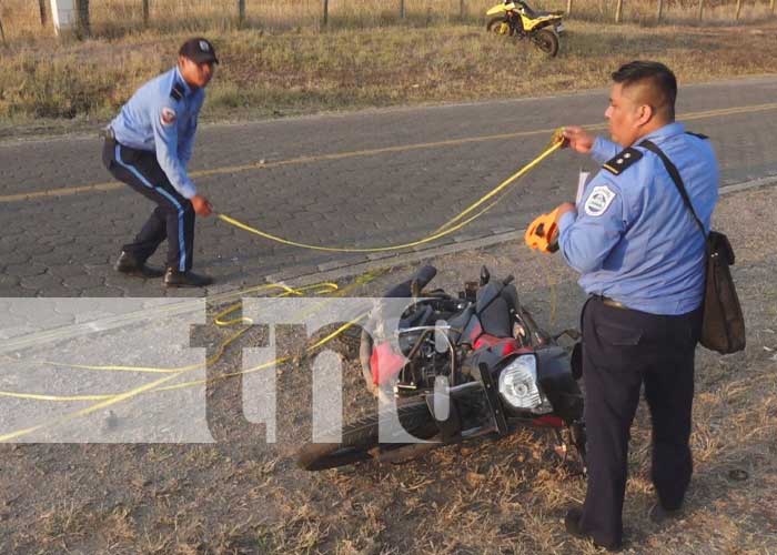 Motorizado pierde la vida en impactante accidente de tránsito en Estelí