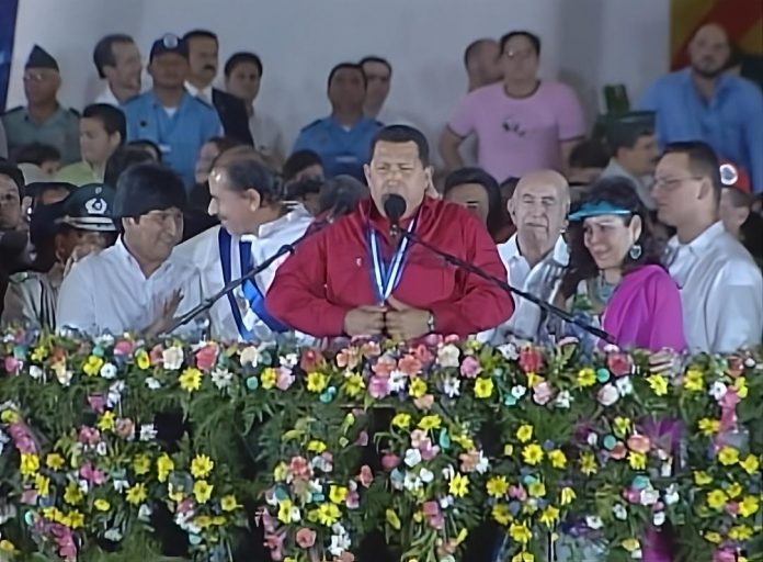 Foto: Comandante Hugo Chávez en Nicaragua