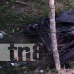 Foto: Motociclista muere al precipitarse a un guindo en los Millones, Villa Sandino, Chontales/TN8