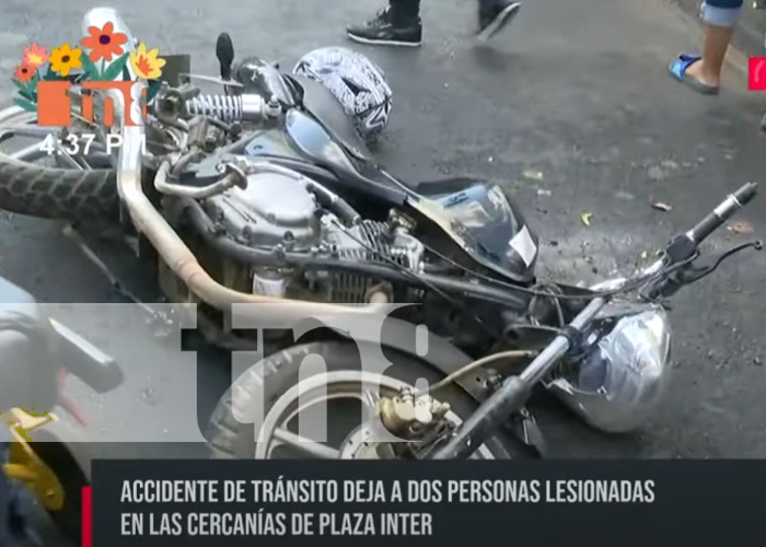 Foto: Terrible accidente de tránsito en Plaza Inter, Managua / TN8