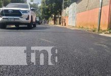 Foto: Mejoramiento vial en Los Vanegas, Managua / TN8