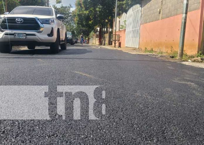 Foto: Mejoramiento vial en Los Vanegas, Managua / TN8