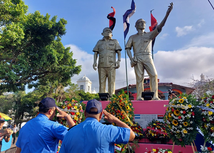 Foto:Matagalpa rinde homenaje al Comandante Tomás Borge /Cortesía