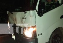Accidente de tránsito en Nueva Segovia deja a un camión con daños