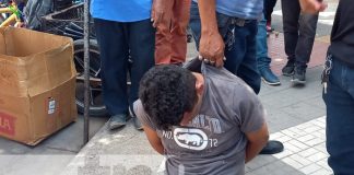 Foto: Hombre es amarrado de pies y manos por robar un celular en plan vía pública en Estelí/TN8