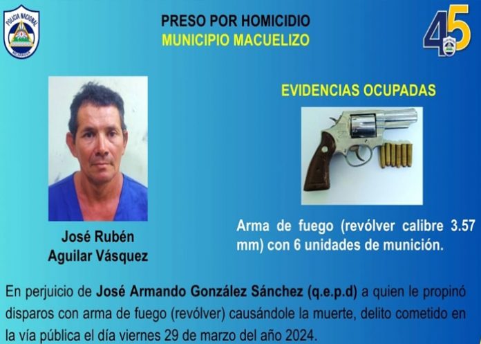 Foto:Tras las rejas sujeto que mató a balazos a un hombre en Las Vueltas, Santa María/TN8