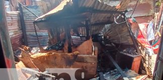 Incendio en humilde vivienda de Managua