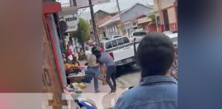 Foto: Taxista y motociclista convirtieron las calles de Juigalpa en un ring de boxeo/TN8