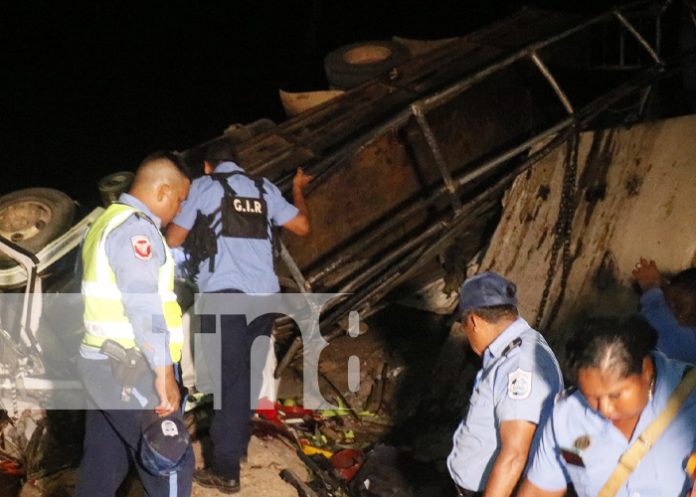 Foto: Cuatro muertos y tres lesionados en brutal accidente en puente Labu de Siuna/TN8