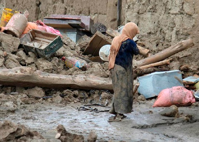 Foto: Devastación por lluvias en Afganistán /cortesía 