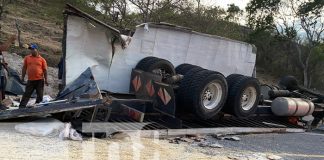 Un hombre pierde la vida tras perder el control y volcar su camión en Estelí