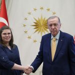 Foto: Embajadora Tatiana García Silva presenta credenciales a Presidente de Turquía / Cortesía