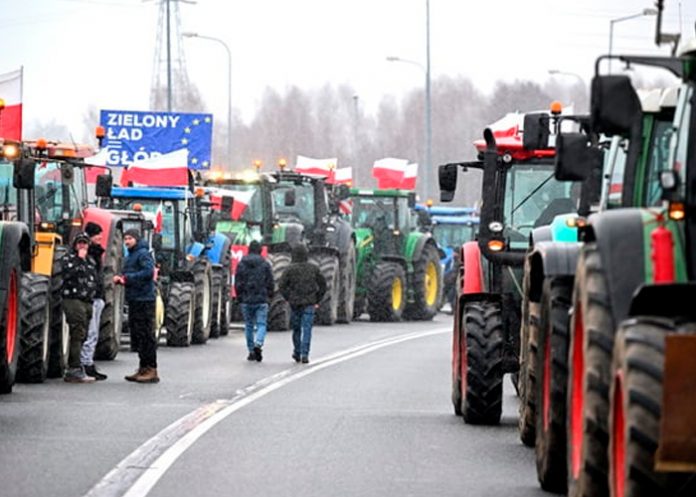 Foto: Agricultores protestan en Polonia /cortesía