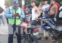 Foto: Conductora de motocicleta terminó lesionada en la entrada principal de Nandaime/TN8