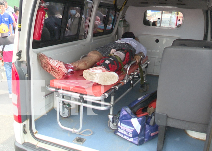 Foto: Hombre de la tercera edad termina con pierna completamente desmembrada en Managua/TN8