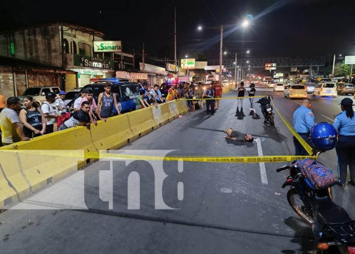 Taxista se da a la fuga luego de atropellar mortalmente a peatón en Managua