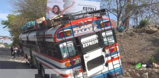Conductor de bus impactó con otro automotor en Estelí
