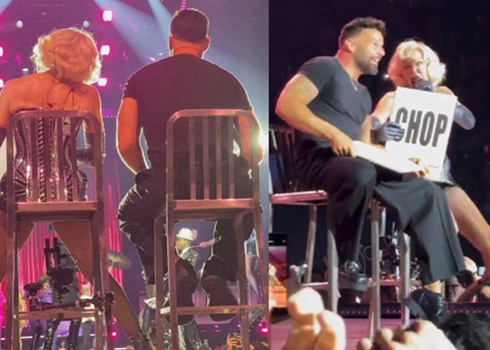 Video: Ricky Martin muy sensual junto a bailarines en concierto de Madonna