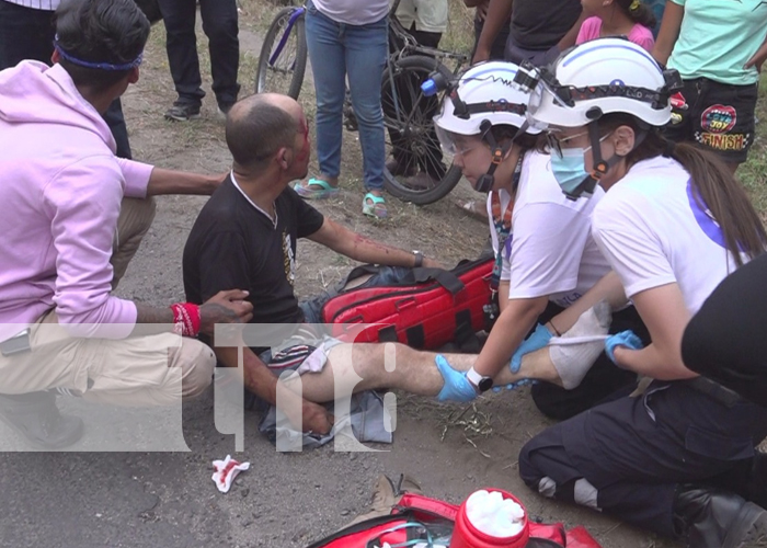 Foto: Fuerte colisión entre motocicletas deja dos heridos en Estelí/TN8