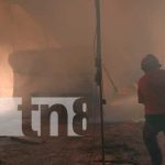 Foto: Quema de basura causa de voraz incendio en Chinandega / TN8