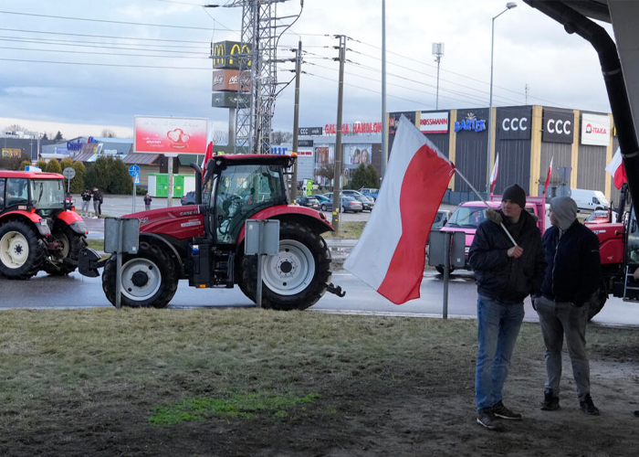 Foto: Agricultores protestan en Polonia /cortesía 