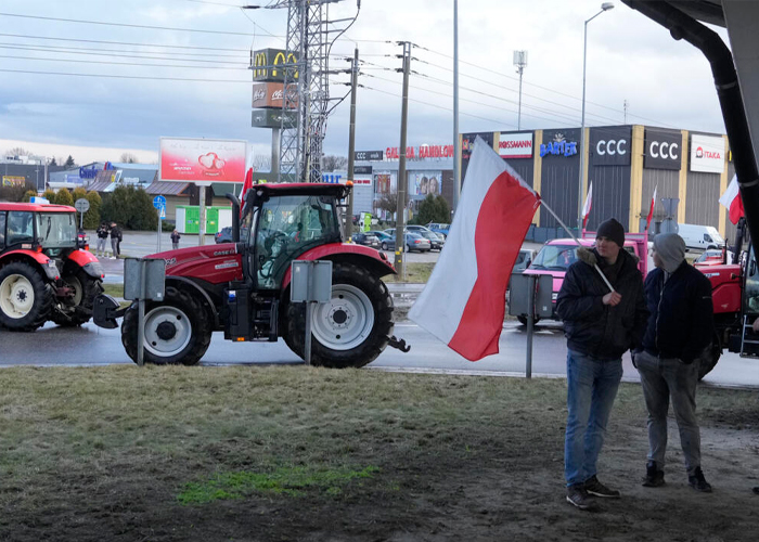 Foto: Agricultores protestan en Polonia /cortesía