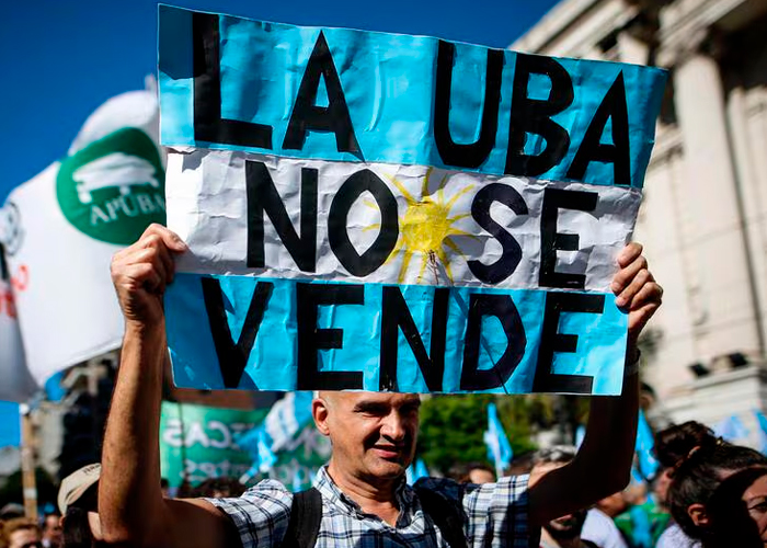 Foto: Masiva protesta en Argentina /cortesía 