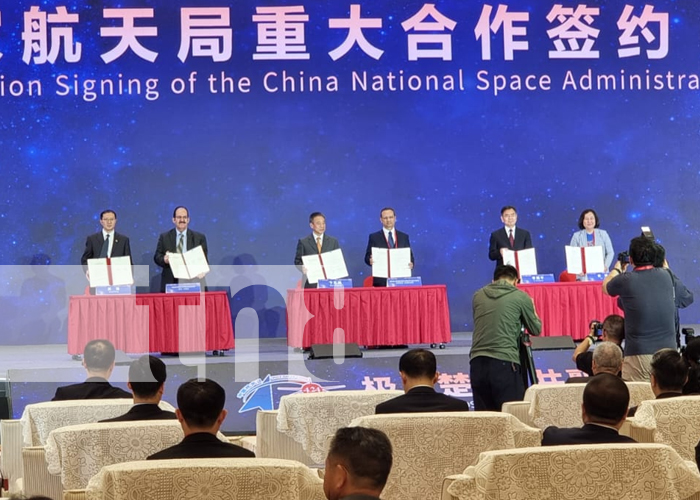 Nicaragua y China firman memorándum en materia aeroespacial