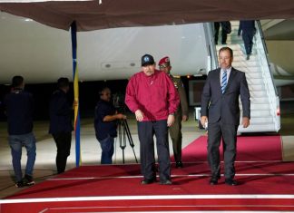 Presidente Daniel Ortega llega a Venezuela para participar en la XXIII Cumbre del ALBA-TCP