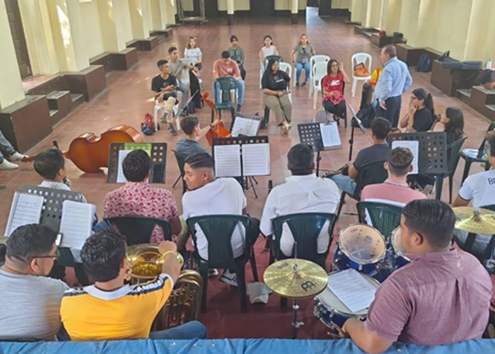 Foto:Primer encuentro cultural con la participación de la delegación de 7 músicos venezolanos/Cortesía