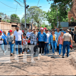 Avance del proyecto Calles para el Pueblo en barrio Laureles Sur de Managua