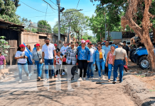 Avance del proyecto Calles para el Pueblo en barrio Laureles Sur de Managua