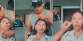 ¡El amor sí existe! Martín García aprende a maquillar y peinar a su esposa