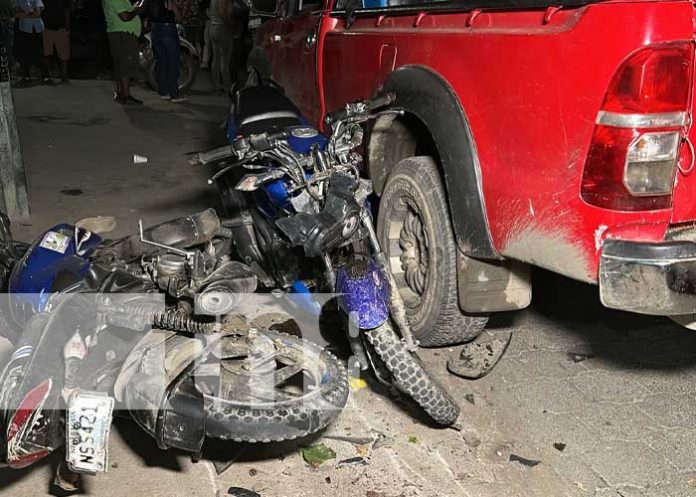 Foto: Fuerte accidente de tránsito en el sector de Teotecacinte, Jalapa / TN8