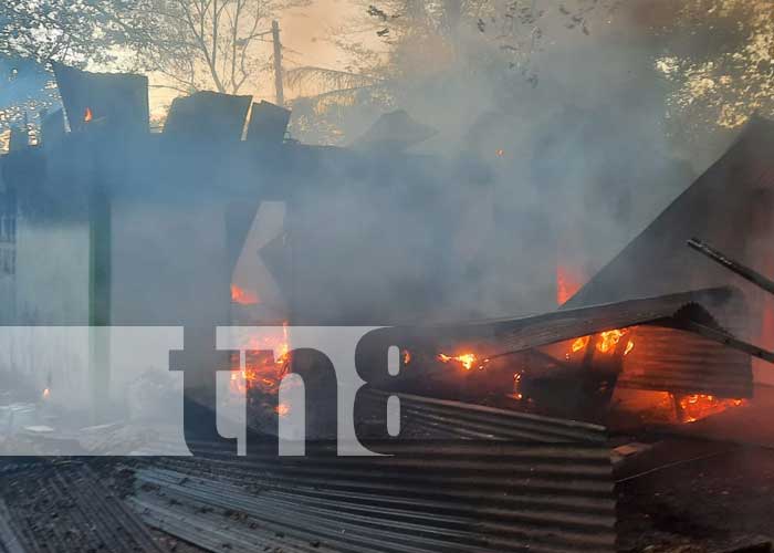 Foto: Incendio en Ciudad Belén, Managua / TN8