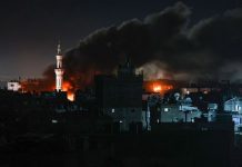 Foto:Genocidio en medio de la noche de Rafah/Cortesía